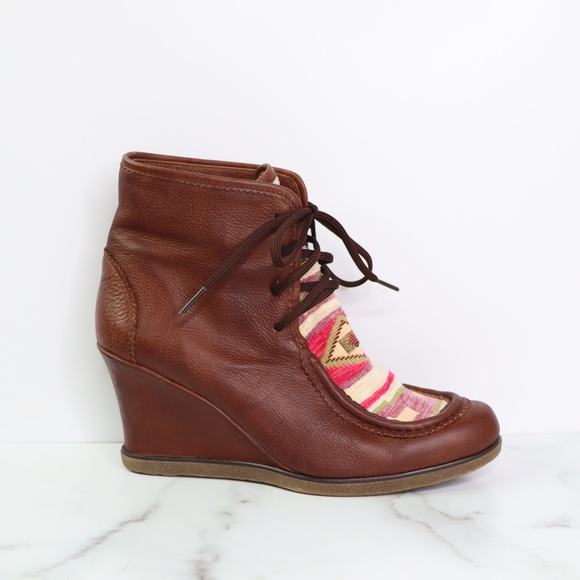 Anthropologie Shoes - ANTHRO Holding Horses brown leather wedge bootie